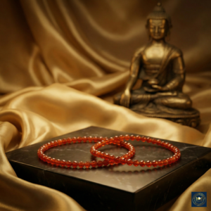 Authentic Faceted Carnelian Minimalist Bracelet
