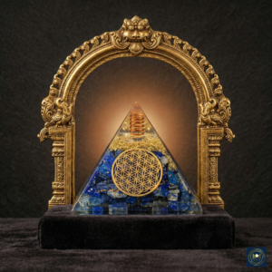 Lapis Lazuli Orgone Pyramid - EMF Protection & Chakra Healing