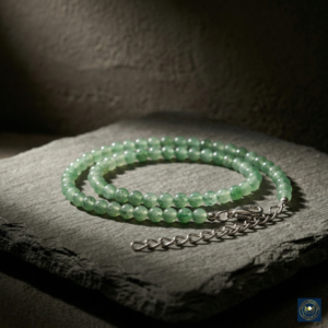 Natural Green Aventurine Minimalist Necklace – Wealth, Luck & Heart Healing