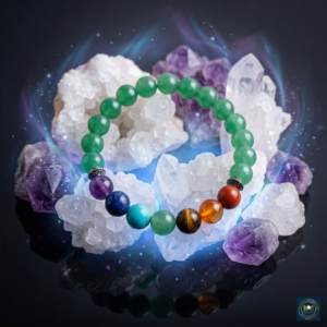 Authentic Green Aventurine 7 Chakra Bracelet